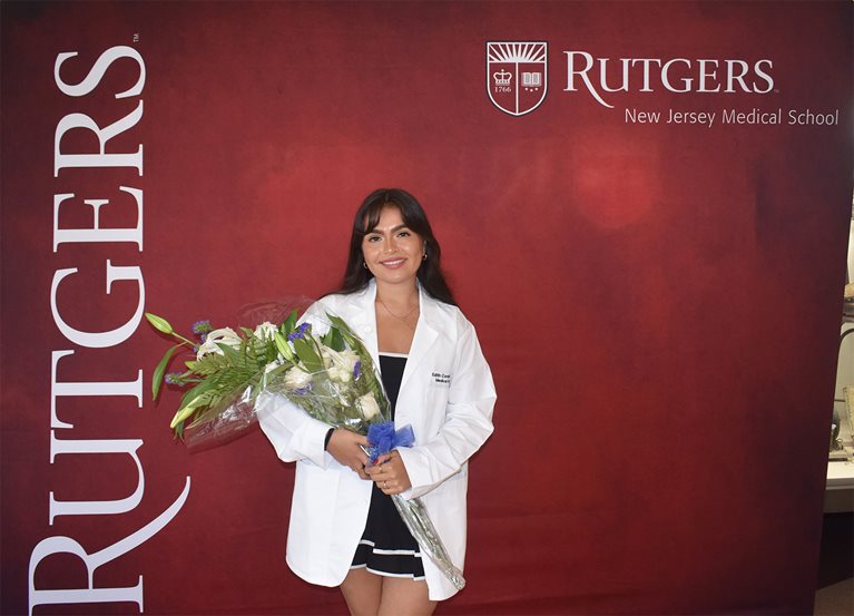 Edith Cordova-Zeas at her white coat ceremony in August 2024